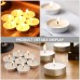 HiBathti Round Tealight Candle Set - 50 Pack of Premium Soy Wax Tealights for Home, Parties, and Events Product Description: